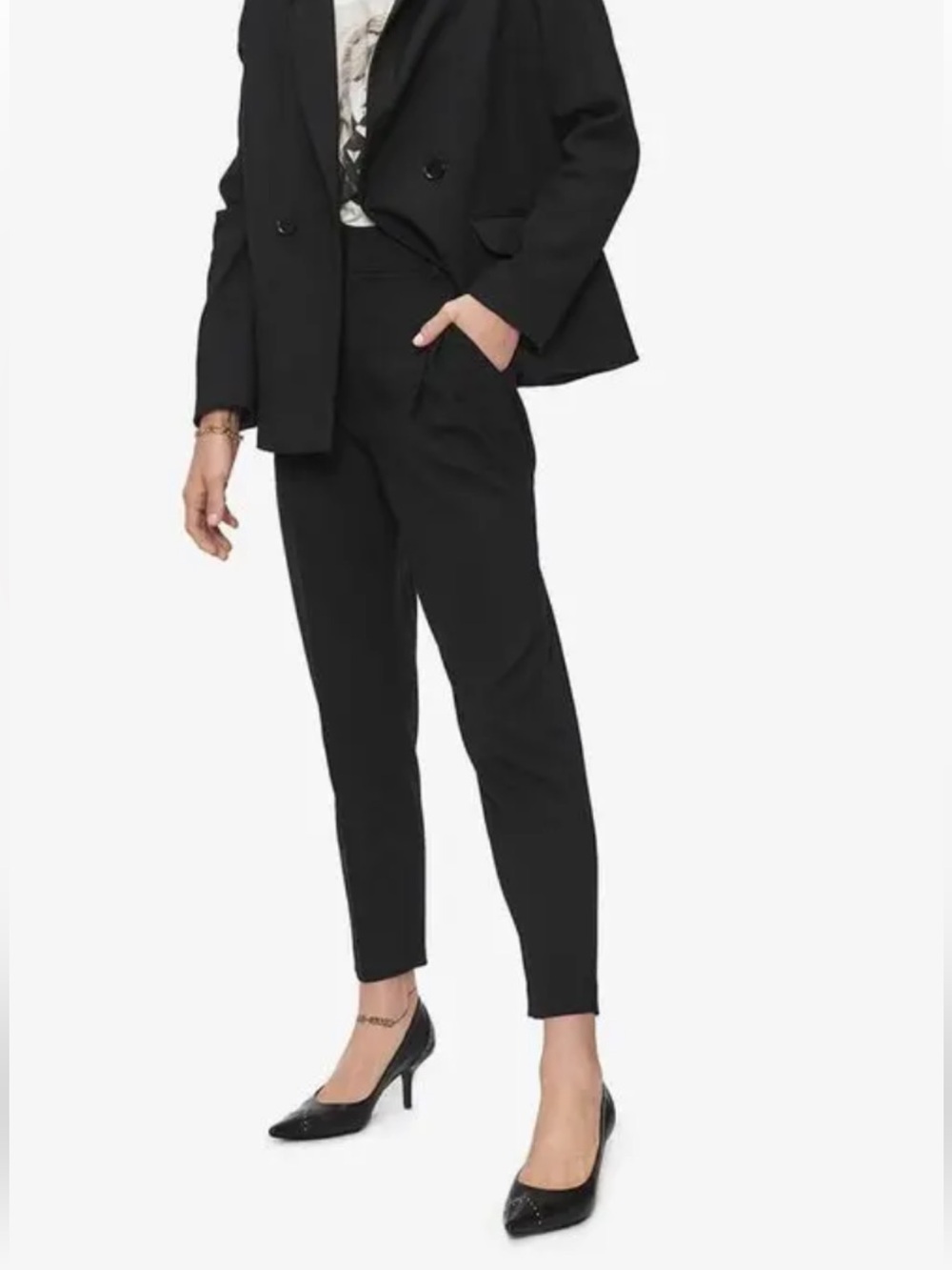 Anine Bing Becky Tailored Trouser - Black